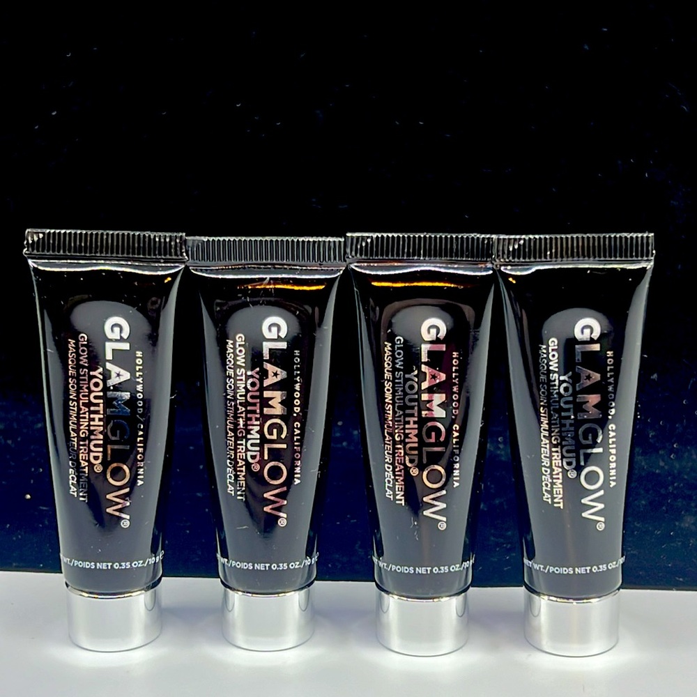 4X GlamGlow Youthmud Hollywood California Glow Stimulating Treatment .35oz each